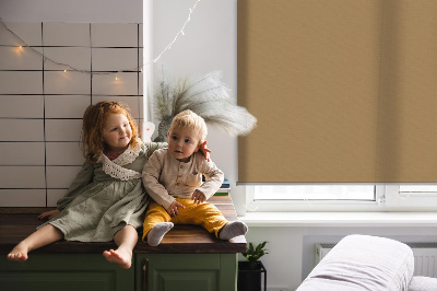 Roller blind for large window Brown