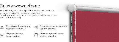 Roller blind for large window Claret