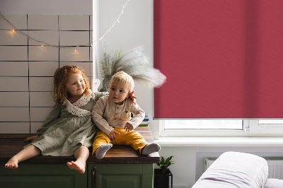Roller blind for large window Claret