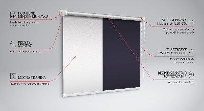 Roller blind for large window Black