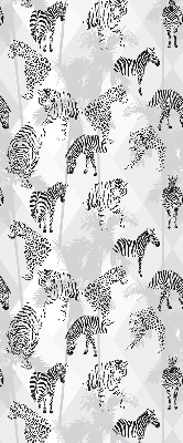 Fabric roller blind Gray animals