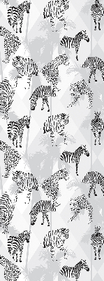 Fabric roller blind Gray animals