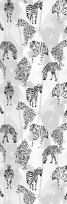Fabric roller blind Gray animals