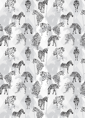 Fabric roller blind Gray animals