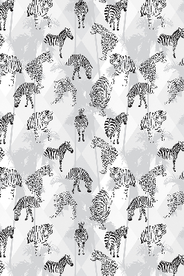 Fabric roller blind Gray animals
