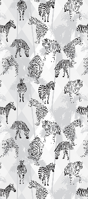 Fabric roller blind Gray animals