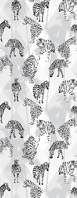 Fabric roller blind Gray animals