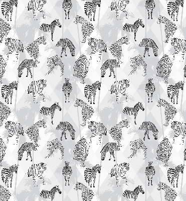 Fabric roller blind Gray animals
