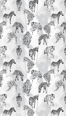 Fabric roller blind Gray animals