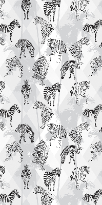 Fabric roller blind Gray animals
