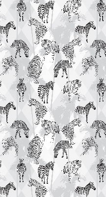 Fabric roller blind Gray animals