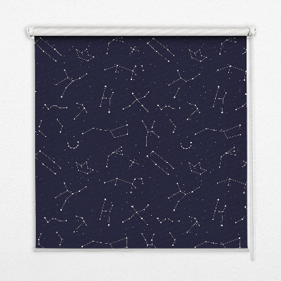 Roller blind for large window Constellation of stars