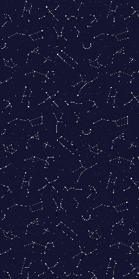 Roller blind for large window Constellation of stars