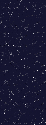 Roller blind for large window Constellation of stars