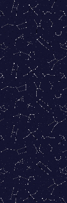 Roller blind for large window Constellation of stars
