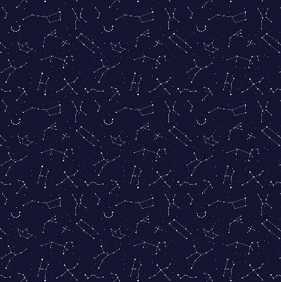 Roller blind for large window Constellation of stars