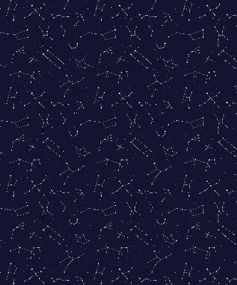Roller blind for large window Constellation of stars