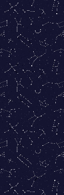 Roller blind for large window Constellation of stars