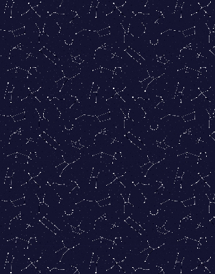 Roller blind for large window Constellation of stars