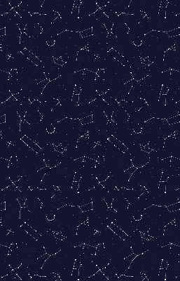 Roller blind for large window Constellation of stars