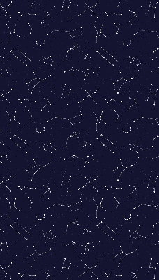 Roller blind for large window Constellation of stars
