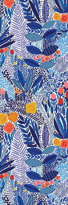Roller blind for large window Colorful plants