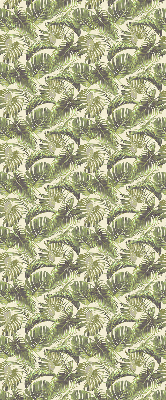 Fabric roller blind Flower leaves