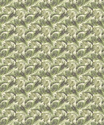 Fabric roller blind Flower leaves