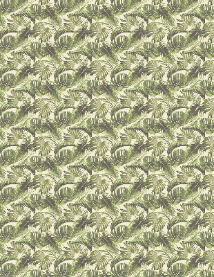 Fabric roller blind Flower leaves