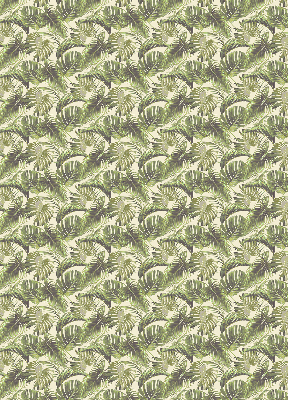 Fabric roller blind Flower leaves