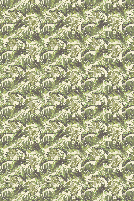 Fabric roller blind Flower leaves