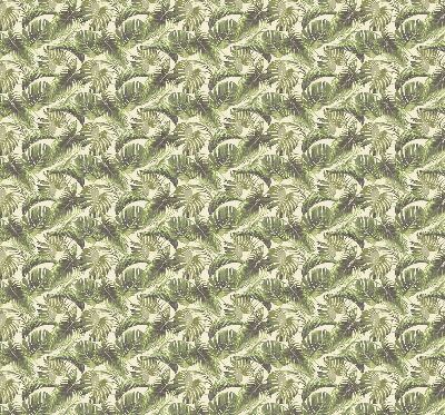 Fabric roller blind Flower leaves