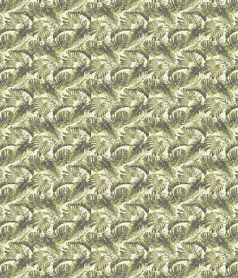 Fabric roller blind Flower leaves
