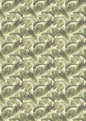 Fabric roller blind Flower leaves