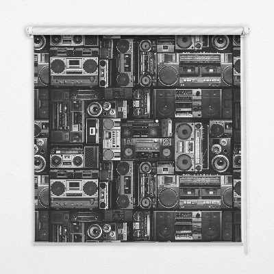 Modern roller blind Radio speakers