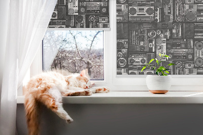 Modern roller blind Radio speakers