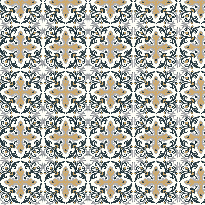 Fabric roller blind Moroccan tile