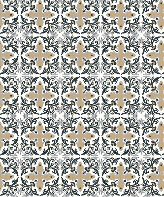 Fabric roller blind Moroccan tile