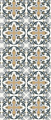Fabric roller blind Moroccan tile