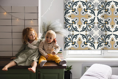 Fabric roller blind Moroccan tile
