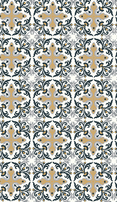 Fabric roller blind Moroccan tile