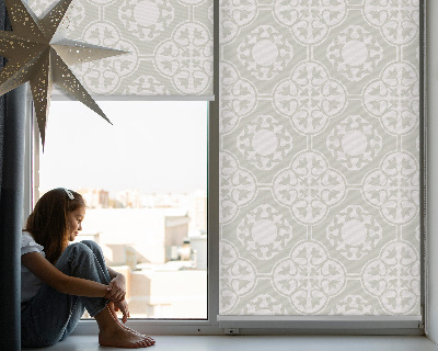 Modern roller blind Moroccan tile