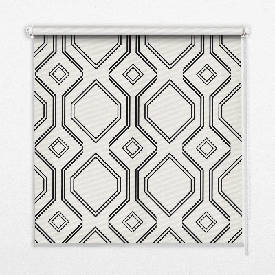 Roller blind for large window Rhombus illusion