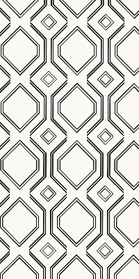 Roller blind for large window Rhombus illusion