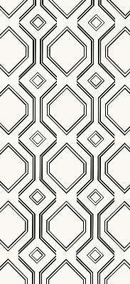 Roller blind for large window Rhombus illusion
