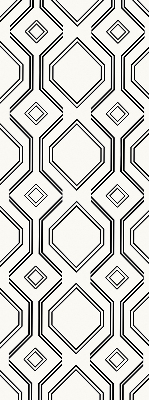 Roller blind for large window Rhombus illusion
