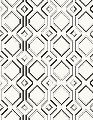 Roller blind for large window Rhombus illusion