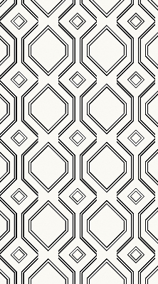 Roller blind for large window Rhombus illusion