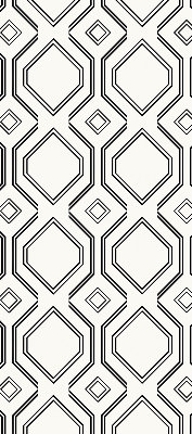 Roller blind for large window Rhombus illusion