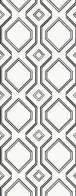 Roller blind for large window Rhombus illusion